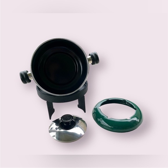 Copco Fondue Pot & Stand Enamel Hostess Set - Picture 7 of 12